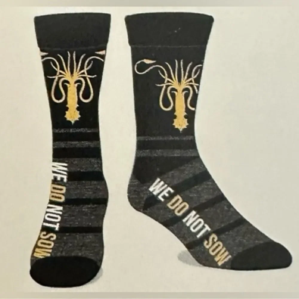 Game of Thrones Unisex Shoe Size 8-12 6 pack Casual Crew Multi Graphic Socks